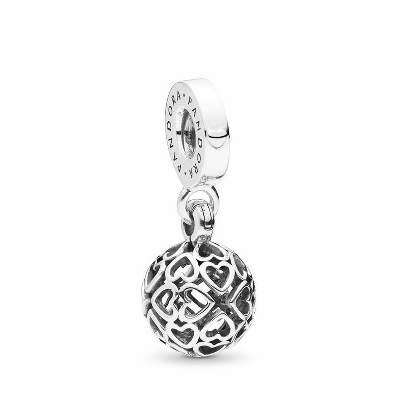 Pandora Harmonious Hearts Dangle Charm - Sterling Silver - Canada | UX5616FE